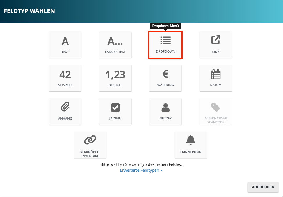 Wie kann ich dropdown felder nutzen 
